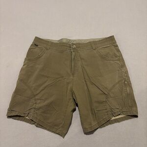 Kuhl Ramblr Shorts 40 41x8 Olive Green Cargo Lightweight Casual Outdoor Hiking